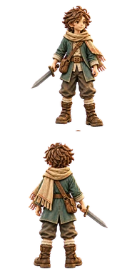 旅人のゲーム内キャラクターイラスト