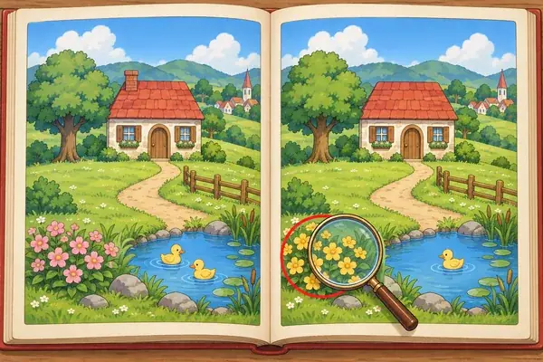 ふしぎな絵本のまちがいさがし