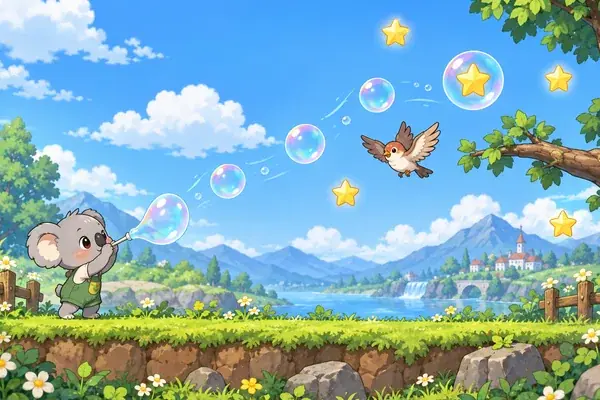 しゃぼん玉ふわふわ