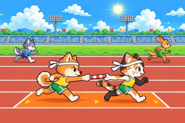 どうぶつリレー
