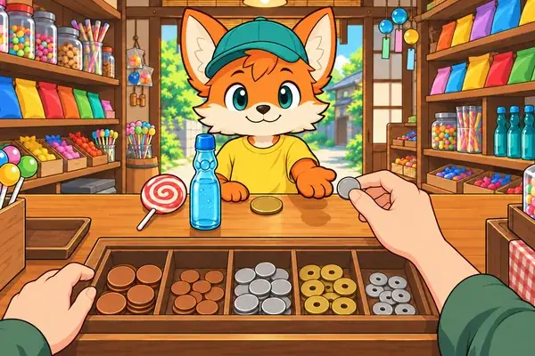 駄菓子屋のおつり