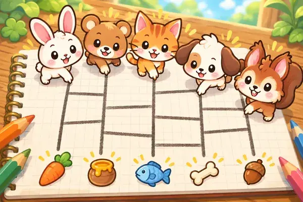 あみだくじパズル
