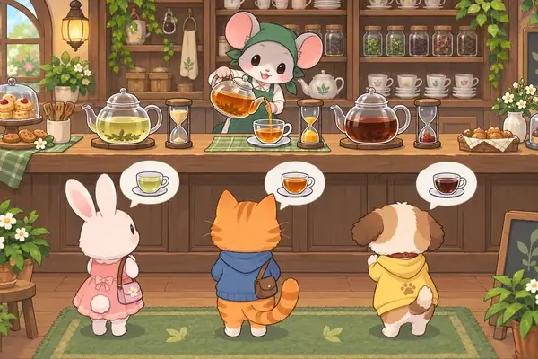 紅茶と砂時計