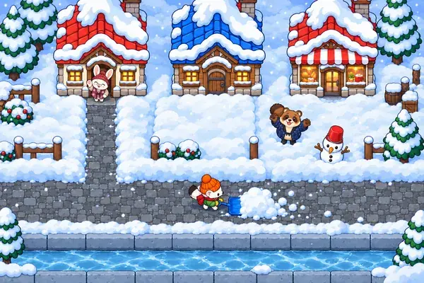 コユキの雪かき大作戦