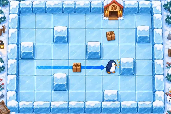 ペンギンの氷すべり便