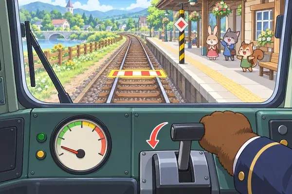 ぴったり停車！でんしゃ運転士