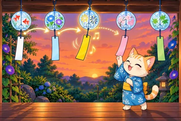 まねっこ風鈴