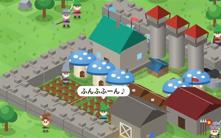 こびとに仕事を割り当てる画面