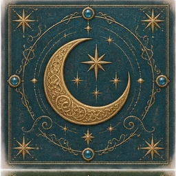 月と星の書の金箔装丁