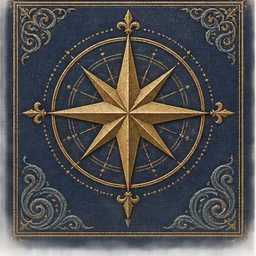 羅針盤の書の金箔装丁