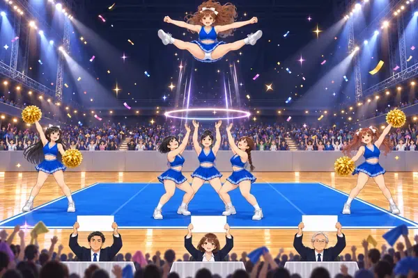 トスして、キメて！チアリーディング