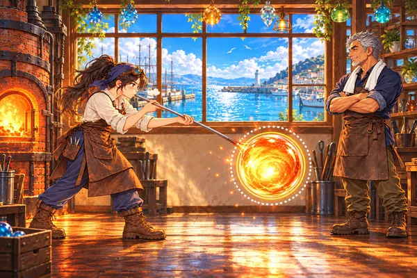 ぷうっと吹いて！ガラス吹き ～浜灯硝子工房～