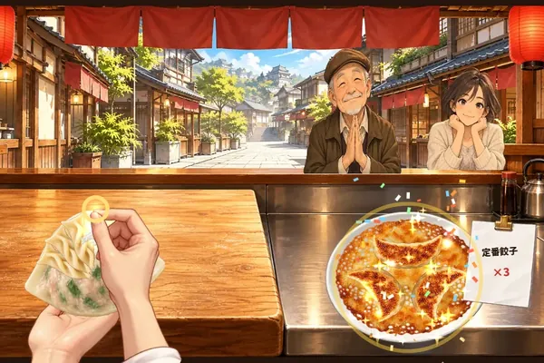 きゅっと包め！羽つき餃子 ひだ吉