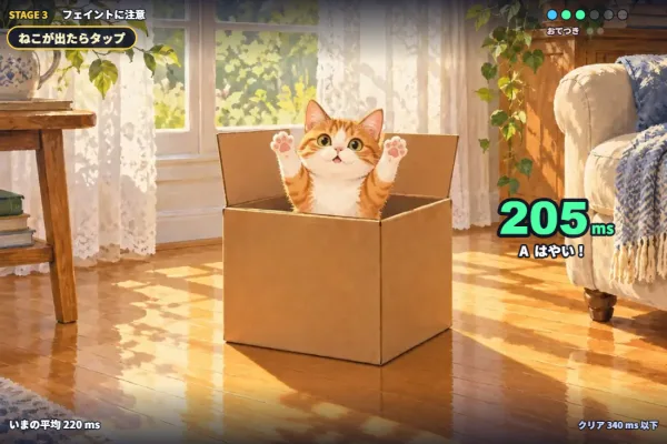 反射神経テスト ～0.2秒の壁をこえろ～