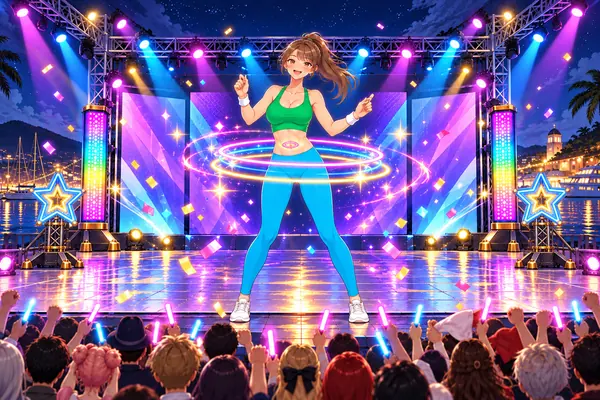 ゆらっとキープ！フラフープ・ショータイム