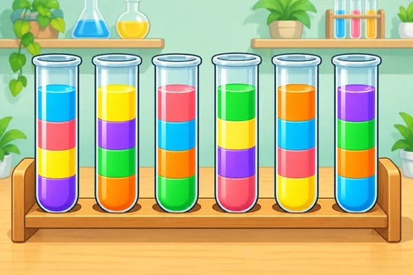 色水そろえパズル