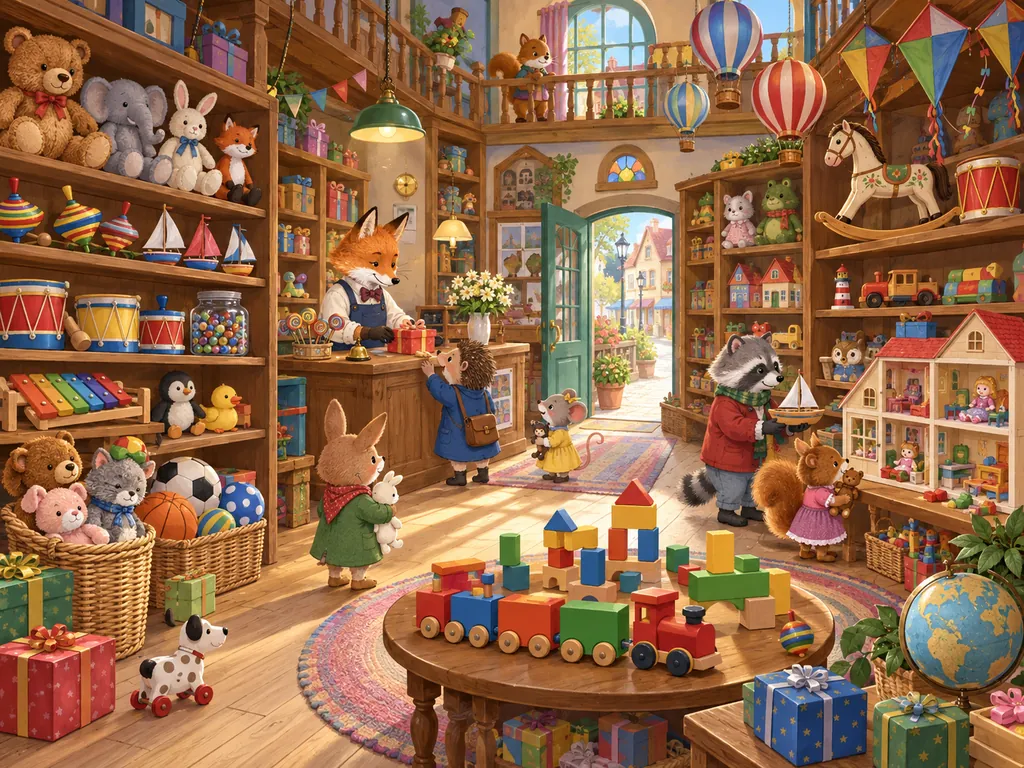 おもちゃ屋さんの場面