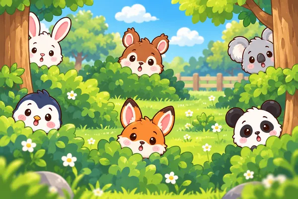 どうぶつかくれんぼ