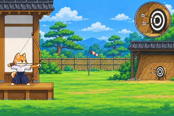 しずかな弓道場