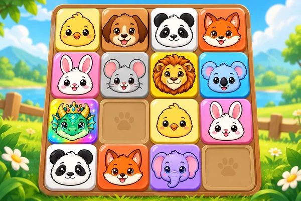 どうぶつ合体パズル2048