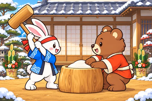 ぺったん もちつき