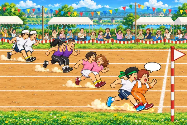 いち・に！で走れ 二人三脚 ～ひなげし町の大運動会～