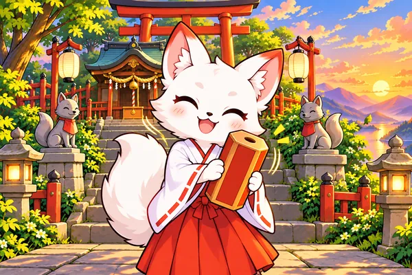 きつね神社のおみくじ