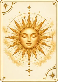 太陽の絵柄の札