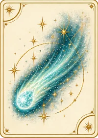 彗星の絵柄の札