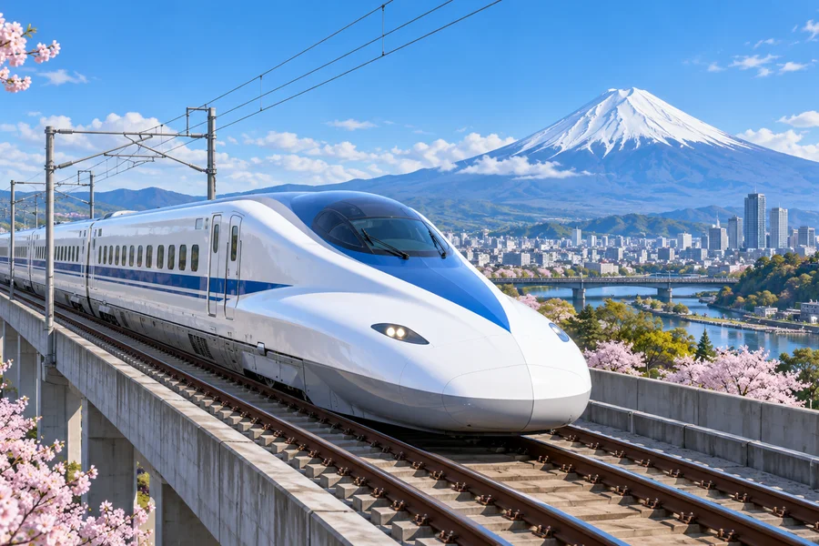 新幹線電車 はるかぜ運転士のイメージイラスト