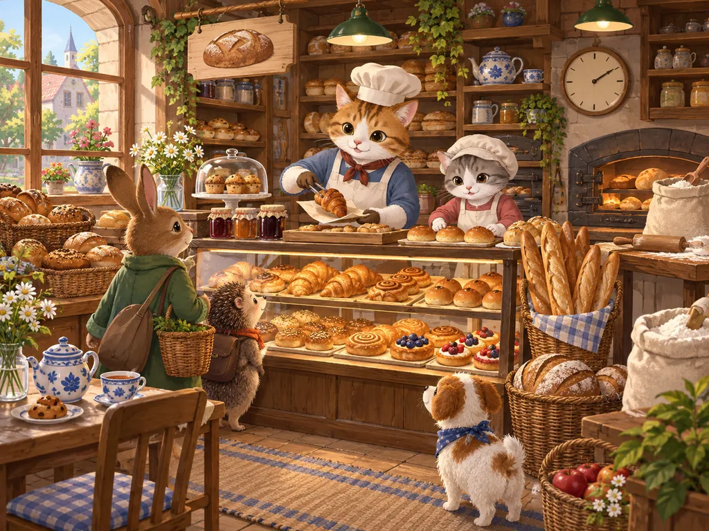 パン屋さんの場面