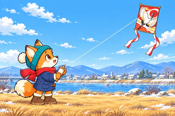 お正月たこあげ