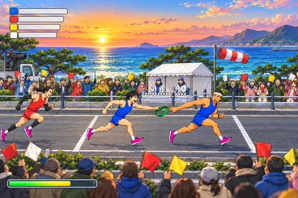 たすきをつなげ！五景ロード駅伝