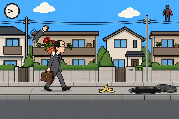ついてない男の通勤