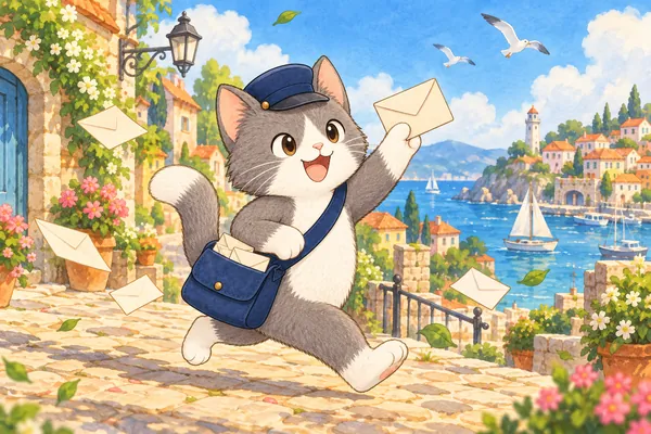 ねこ郵便タイピング