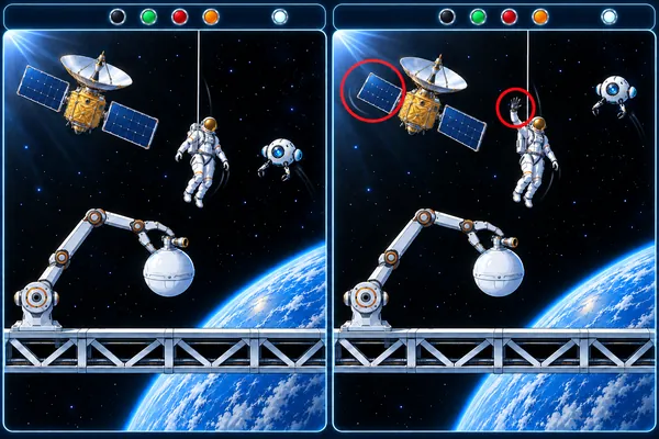 うごくまちがいさがし 宇宙ステーション編