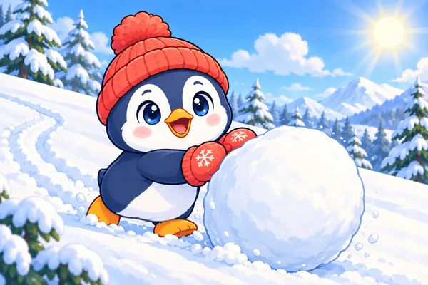ころころ雪だるま