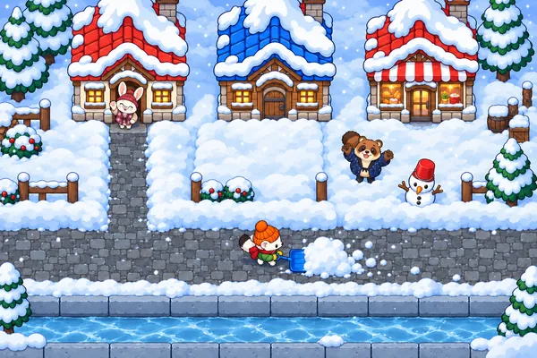 コユキの雪かき大作戦